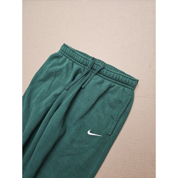 Nike Mens Black Club Fleece Joggers CJ1616 - Team Pants - Green Size Small - Picture 3 of 13